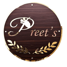 Preet's makeup studio salon & academy logo