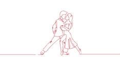 Allure Dance Stuidos dancers silhouette red