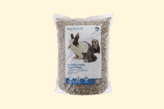 a bag of brown and white cat litter bags