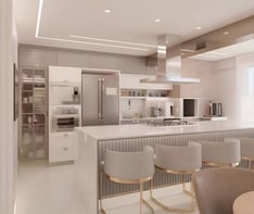 مطبخ بتصميم عصري- معلم دهانات القطيف