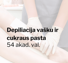 Depiliacijos vašku ir cukrumi kursai