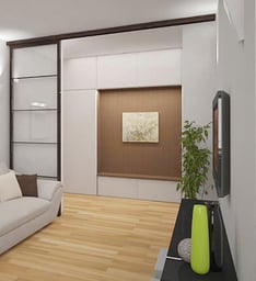 Garde-robe dans le couloir