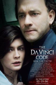 Poster for the film, The Da Vinci Code. 