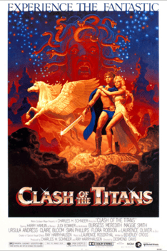  Poster for the film, Clash of the Titans.