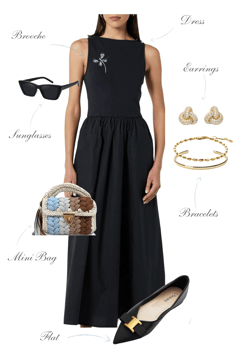 summer-look-idea-with-black-dress