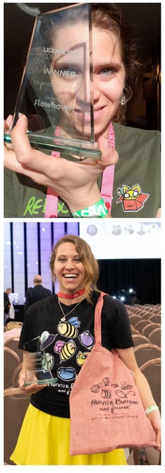stef schultz win expo, winner, award-winning creative, hunnie bumble award, stef schultz award, eco