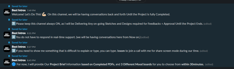 Screenshot of a short Slack conversation showing setup guidance and confirmation.