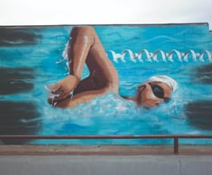 Pintura decorativa en instalaciones deportivas spray graffiti mural arte urbano 