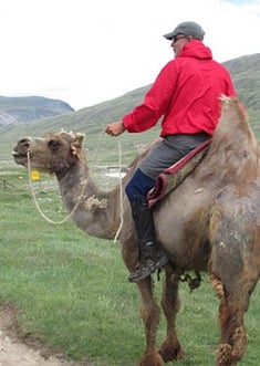 Camel-riding fun!