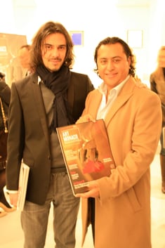 Johnessco Rodriguez with italian Designer Alessandro Dubini ((Zanotta, Valdichienti, Frag, Lema)