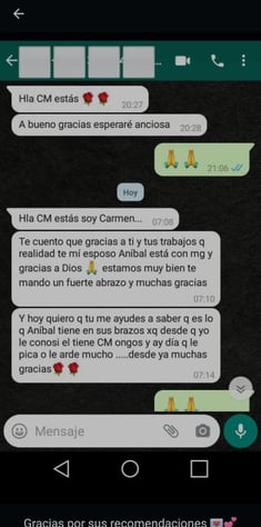 testimonio de trabajo de amarre de amor 