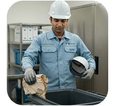 symphony maintenance and property management waste disposing staff