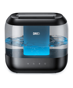 Dreo Humidifiers for Bedroom, Top Fill 4L Supersized Cool Mist Humidifier with Oil Diffuser and Nigh