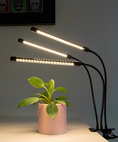 GooingTop LED Grow Light,6000K Full Spectrum Clip Plant Growing Lamp with White Red LEDs for Indoor 
