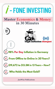 i-FONE INVESTING: Master Economics & Money in 30 Minutes by JustWise Publications.