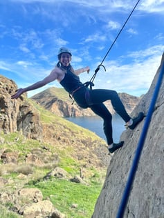 Climbing in madeira island