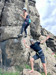 Climbing in madeira island