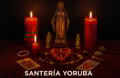 amarre de amor con Santería Yoruba. Altar de alto poder energético para reconciliaciones amorosas