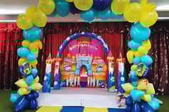 Fun-filled kids' birthday party venue with decorations and entertainment in Buxar