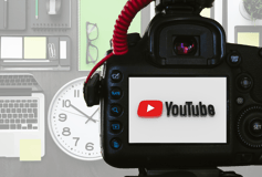 a camera and a camera on a desk