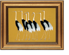 Gold Framed Vintage Wall Art for Living Room