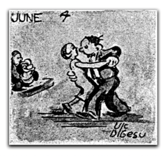 cartoon depicting dancers