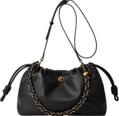 Minimalist black crossbody bag with gold chain – practical and stylish Amazon pick
