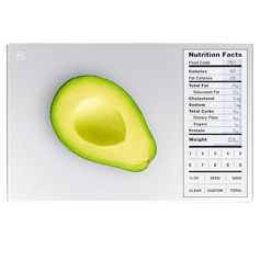 Nutrition Scale by Greater Goods with Food Grade Glass, Perfect for Calorie Counting