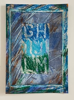 Collage painted card