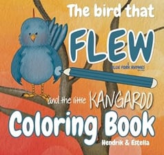 the bird that flew and the little kangaroo story colouring book