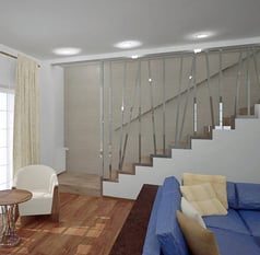 Clôture d'escalier décorative