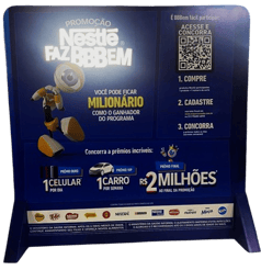 Foto do topo de ilha com led Nestlé