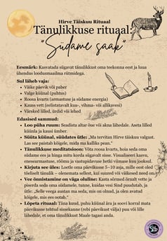 Hirve Täiskuu Rituaal Tänulikkuse Rituaal Soul Sisters Tarot
