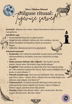 Hirve Täiskuu Rituaal Julguse Rituaal Soul Sisters Tarot