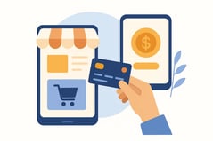 Schéma d’une transaction en ligne sur un site e-commerce – parcours client optimisé