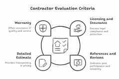 Criteria for assessing Painting Contractors