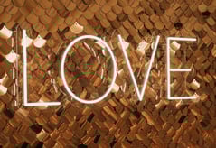 LOVE neon sign to hire