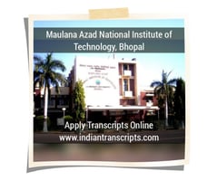 Maulana Azad National Institute of Technology Transcript Online