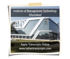 Institute of Management Technology Ghaziabad Transcript Online
