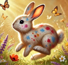 rabbit jumping