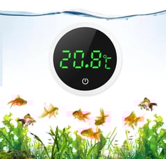 Termómetro de Acuario, ORIA Termómetro para Pecera Pantalla LED, Digital de Alta Precisión