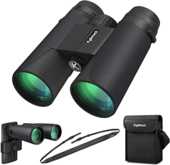 Kylietech Prismaticos Profesionales 12x42, Prismas BAK-4 y Lentes FMC, Antiniebla e Impermeables 