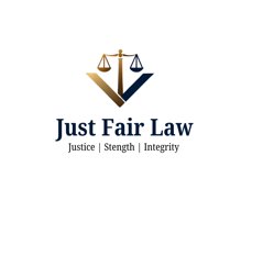 a justice and justice law firm logo