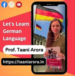 Let's Learn German Language- Prof. Taani Arora