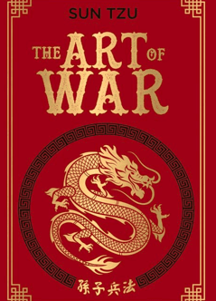 A book cover of The art of war by sun tzu