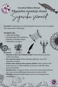 Tuurakuu Rituaal Pikaajalise eesmärgi rituaal Soul Sisters Tarot