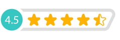 Top class rating - 4.5 stars