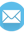 a blue and white envelope with a white envelope