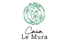 Casa Le Mura logo hands vines vegetables