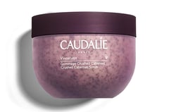 a jar of caudaine with a purple substance
